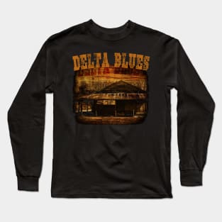 Delta Blues Music Design Long Sleeve T-Shirt